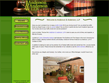 Tablet Screenshot of andersonllp.com